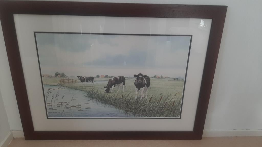 Wiebe van der zee schilderij ingelijst., Ophalen