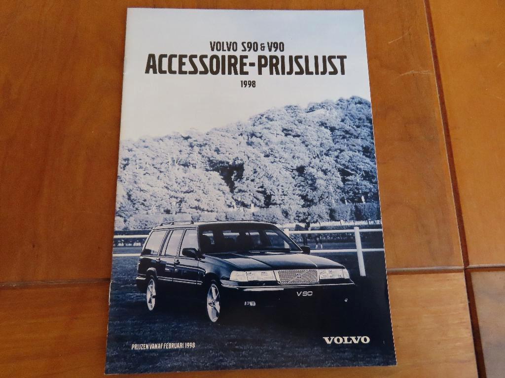 Volvo S90, Volvo V90 prijslijst accessoires 1998, Volvo, Zo goed als nieuw, Volvo, Ophalen of Verzenden