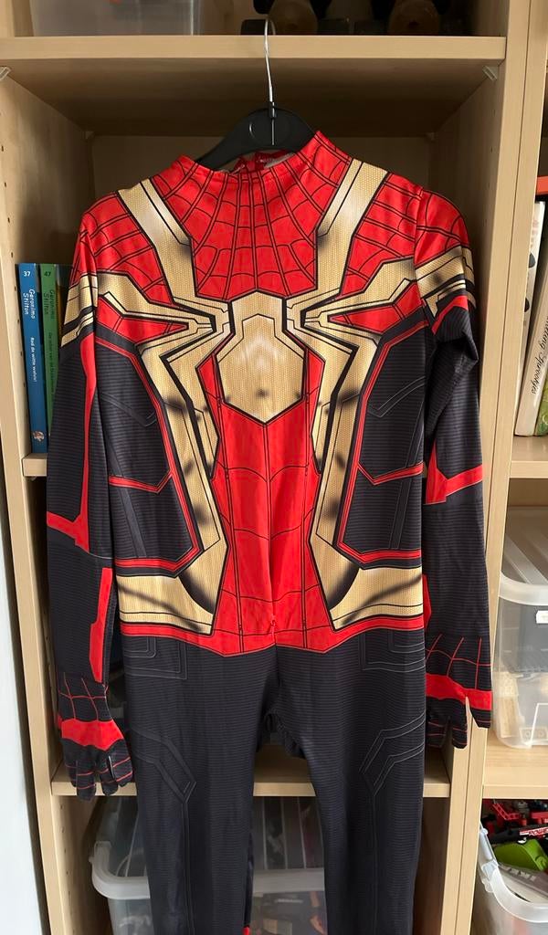 Spider-Man Carnavalspak - Maat 130, Ophalen of Verzenden, Zo goed als nieuw, 122 t/m 128, Jongen