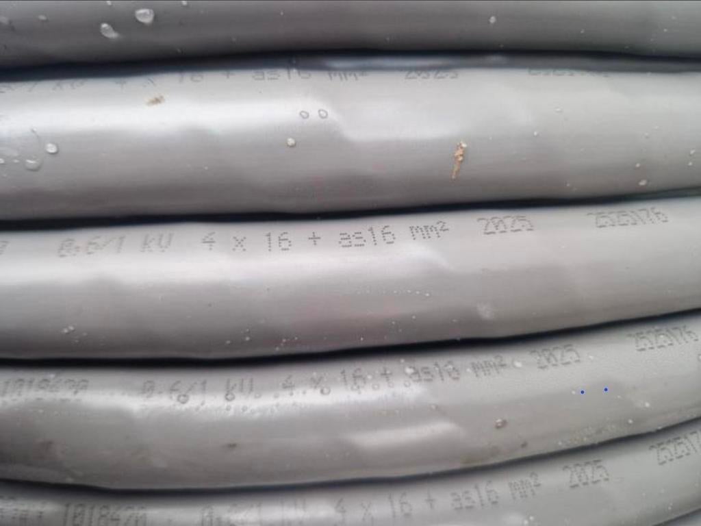 27 Meter DRAKA YMvK-as grondkabel 4X16mm², Ophalen of Verzenden, Nieuw, Kabel of Snoer