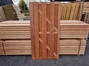Hardhouten schutting / tuin deur voor maar €95,- per stuk, Tuin en Terras, Tuinpoorten, Ophalen, Minder dan 100 cm, Nieuw, Looppoort