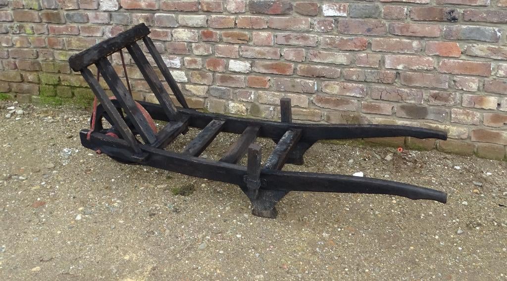 oude houten kruiwagen, Antiek en Kunst, Ophalen