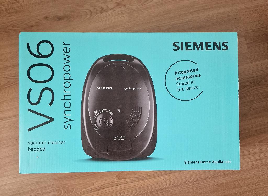 Siemens VS06 Synchropower, Witgoed en Apparatuur, Stofzuigers, Stofzuiger, Nieuw, Minder dan 1200 watt, Ophalen