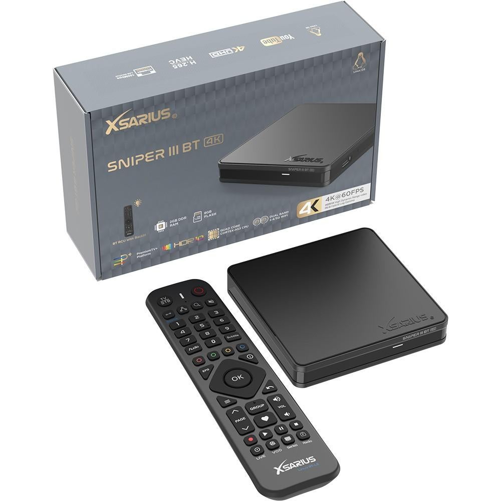 Retour: Xsarius Sniper 3 Linux IPTV Box – BT Edition, Audio, Tv en Foto, Mediaspelers, Ophalen of Verzenden, Nieuw, USB 2, Minder dan 500 GB