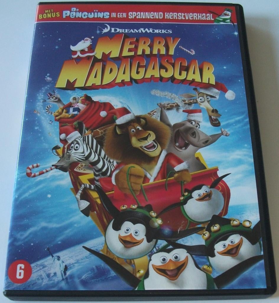 Dvd *** MADAGASCAR *** Merry Madagascar, Avontuur, Ophalen of Verzenden, Zo goed als nieuw, Vanaf 6 jaar