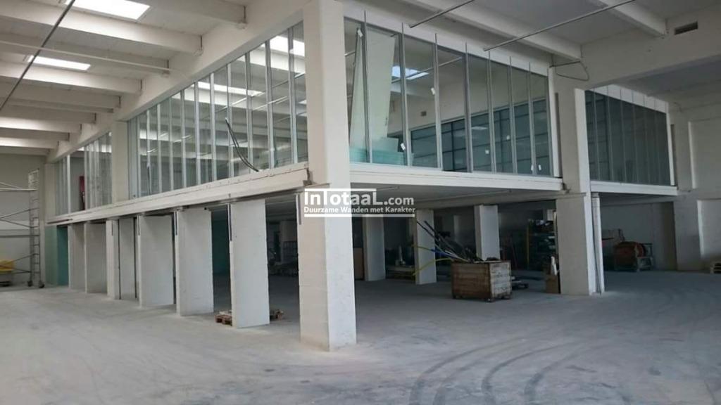 2e hands - gebruikte - systeemwand - glaswand