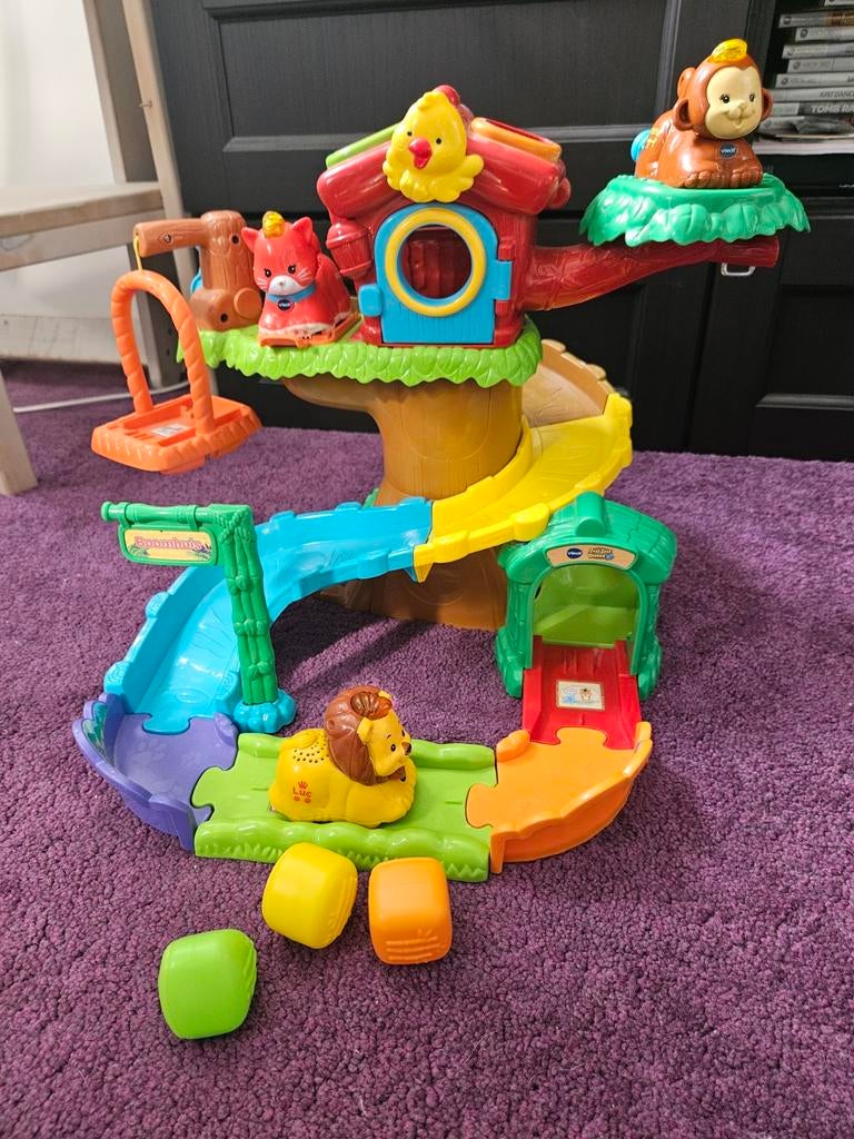 Vtech Zoef Zoef Boomhuis met 3 diertjes, Ophalen of Verzenden, Gebruikt, 6 maanden tot 2 jaar