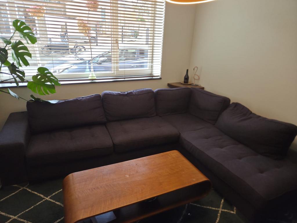 Hoekbank Jonas Goossens - Comfortabel en Ruim, Huis en Inrichting, Banken | Bankstellen, Ophalen, Gebruikt, 100 tot 125 cm, Hoekbank