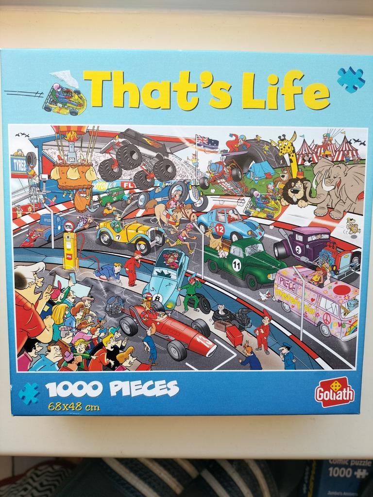 Puzzel Thats life 1000 st race, Ophalen of Verzenden, 500 t/m 1500 stukjes, Zo goed als nieuw