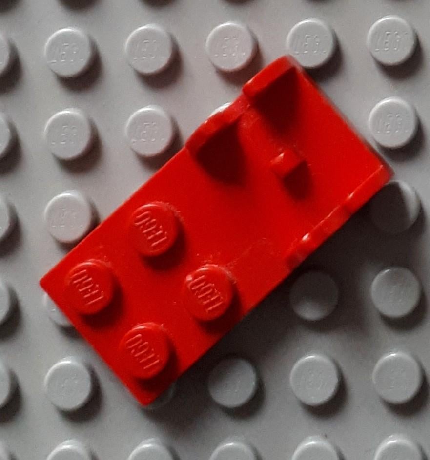 3597(3) 1x Red Hinge Plate 2 x 4 - Female (Digger Bucket, Kinderen en Baby's, Speelgoed | Duplo en Lego, Gebruikt, Ophalen of Verzenden