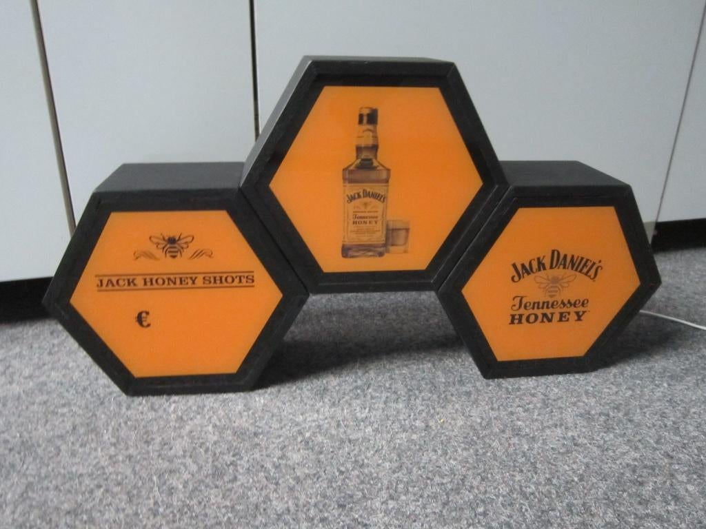 JACK DANIELS LICHTRECLAME, Ophalen, Zo goed als nieuw, Lichtbak of (neon) lamp