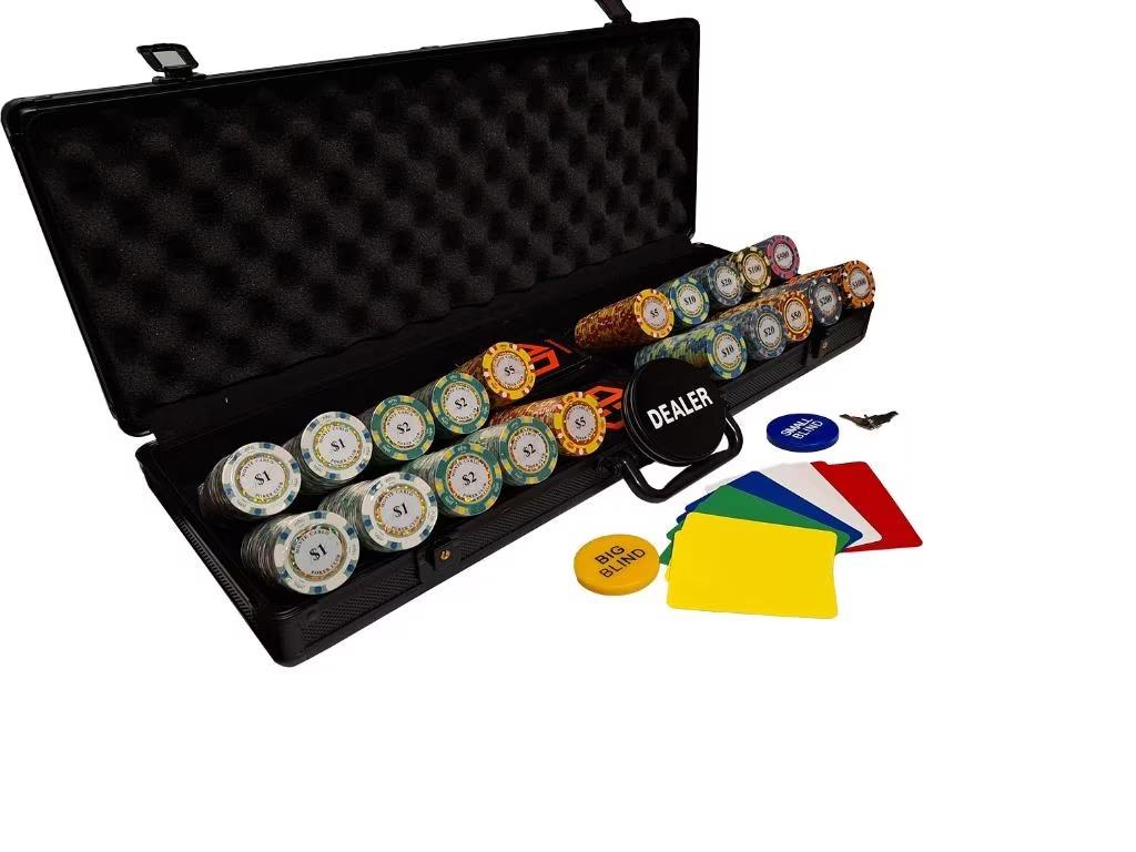 Poker fiches met waarde - Pokerset - Poker chips, Cave & Garden, Verzenden, Nieuw, Kouwe Hoek 1B, Waddinxveen