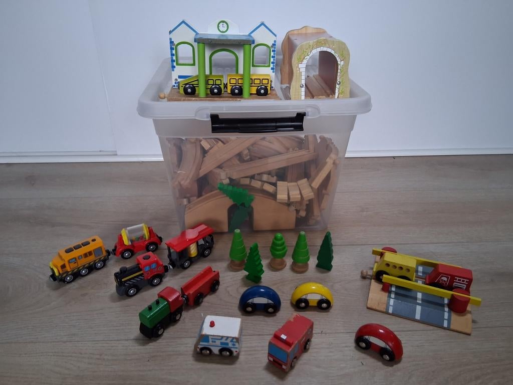 Houten treinbaan, Ophalen