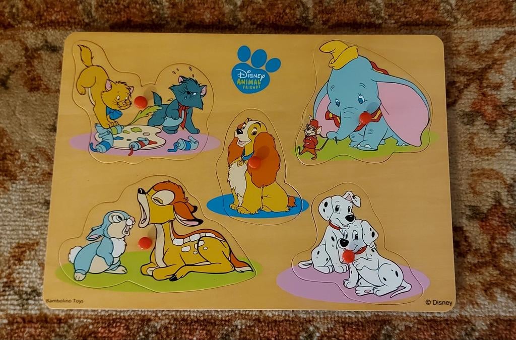 Nieuwe! Disney houten knopjes puzzel, Ophalen of Verzenden