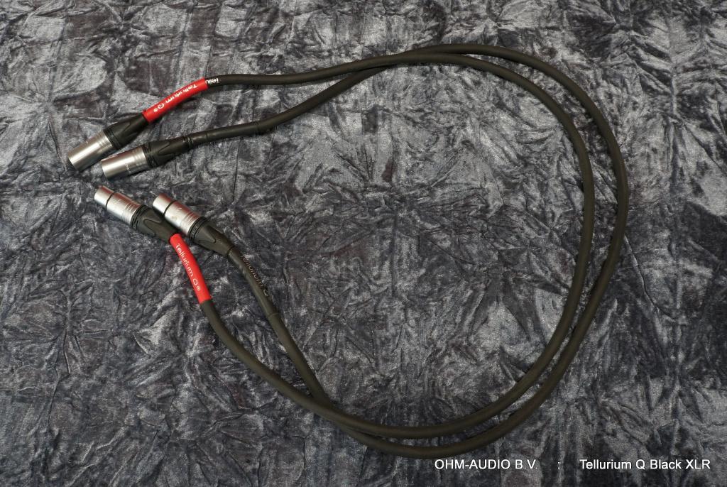 Tellurium Q, Black, XLR, Gebalanceerde Interlink, 1.0 Meter, Audio, Tv en Foto, Audiokabels en Televisiekabels, Gebruikt, Interlink-kabel
