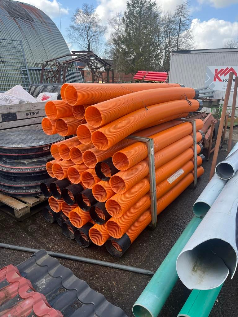 Drainage buis 200mm 3m lang, Ophalen, Pvc, 2 tot 4 meter, Zo goed als nieuw