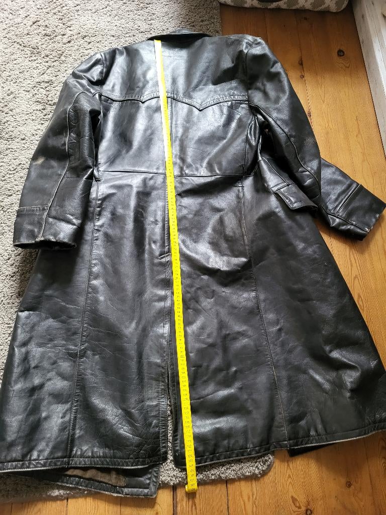 Motorjack van leer XXL, Ophalen, Gedragen, Maat 48/50 (M), Zwart