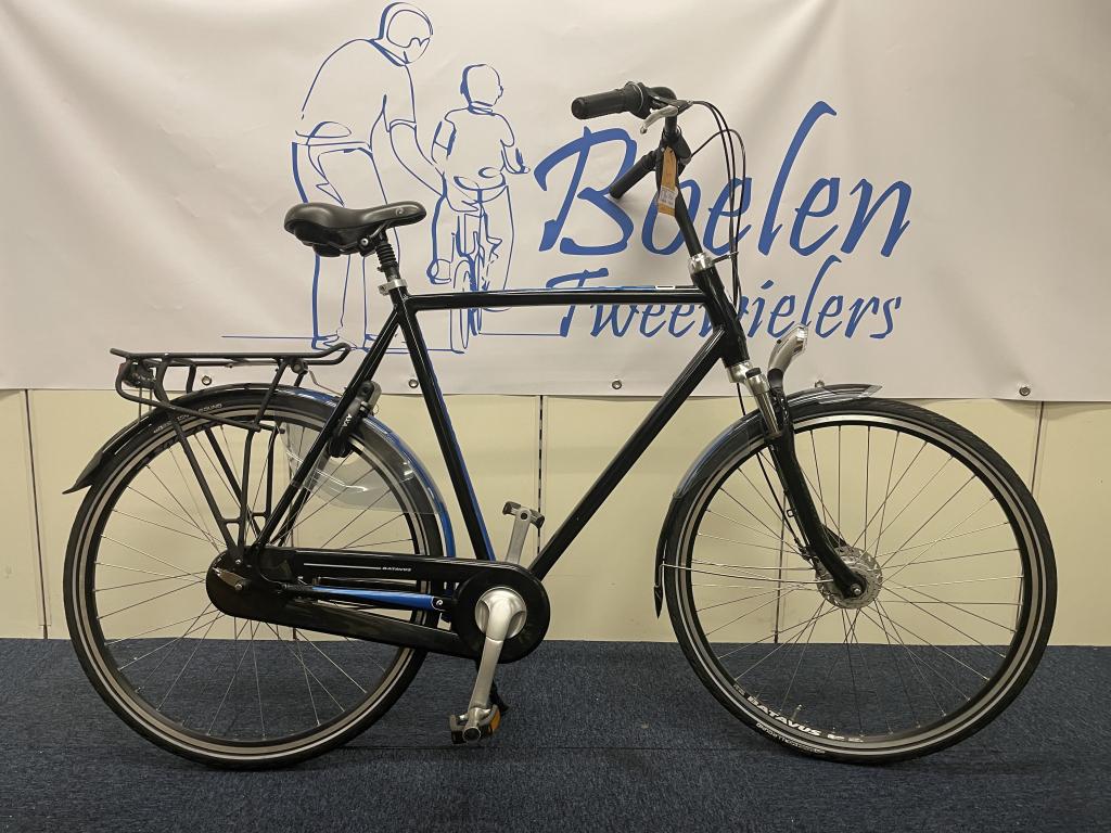 Batavus Fuego 28/65 8v Blauw/Zwart Herenfiets ZGAN, Batavus, Versnellingen, Zo goed als nieuw, 65 cm of meer