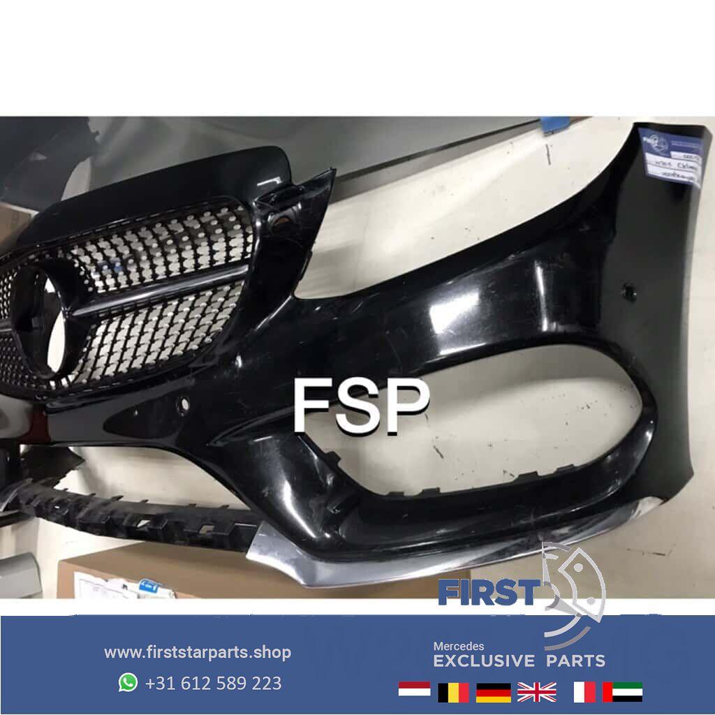 W205 C43 AMG VOORBUMPER + DIAMOND GRIL Mercedes C Klasse 201, -, Voor, -, Bumper