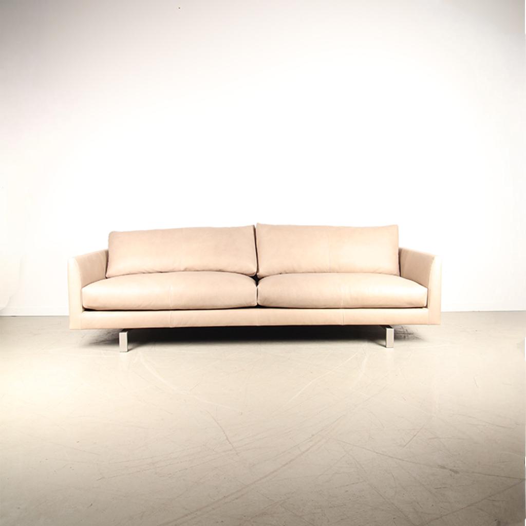 1x Montis Axel 4-zits bank Tobago Steel – RVS sledepoot, Niet ingevuld, Niet ingevuld, 75 tot 100 cm, Ophalen of Verzenden