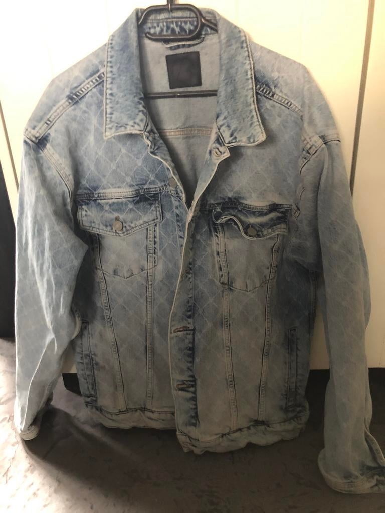 Denim jack/ spijkerjack XXL ashes to dust blauw, Ophalen of Verzenden, Zo goed als nieuw, Overige maten, Blauw