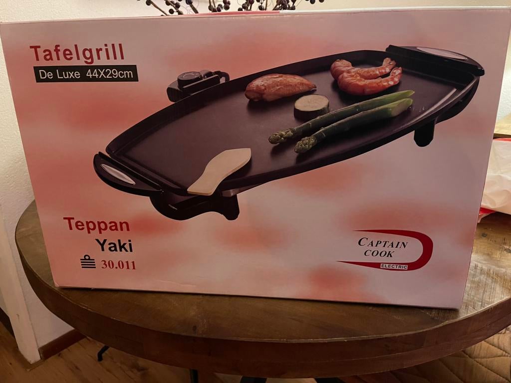 Tafelgrill / Grill - Bakplaat Captain Cook Electric, Witgoed en Apparatuur, Ophalen, Nieuw, 4 t/m 7 personen
