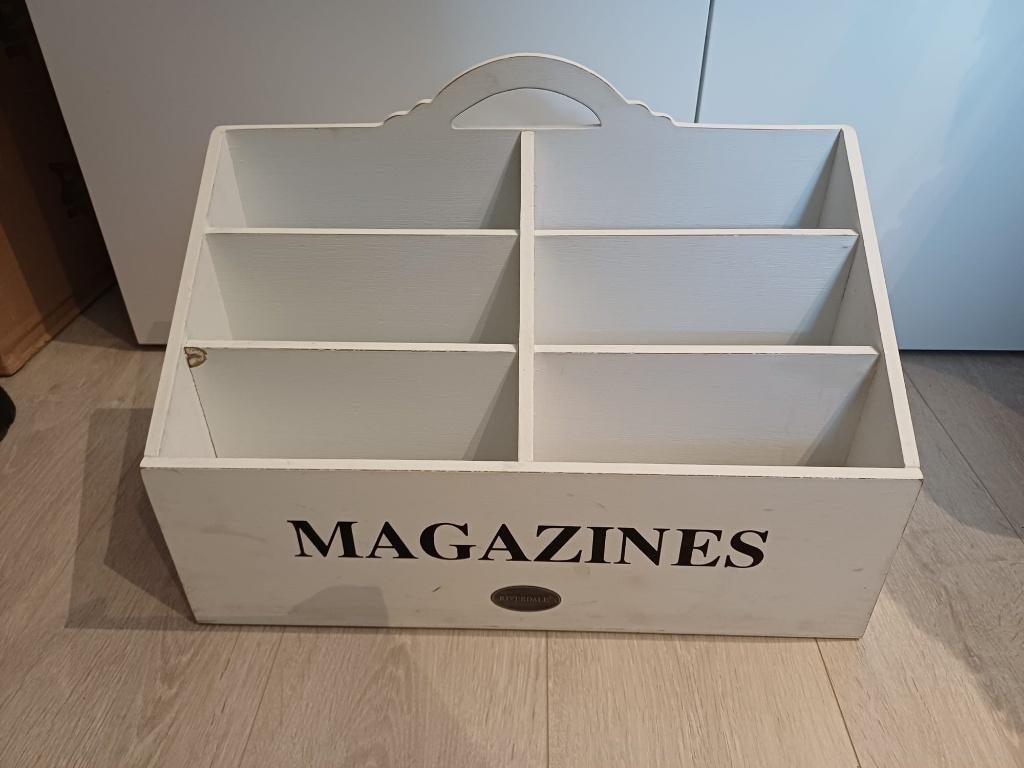 Riverdale houten tijdschriftenhouder, Ophalen, Gebruikt