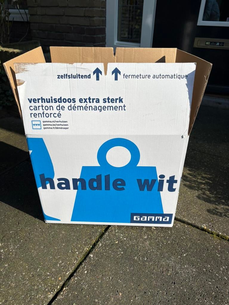 Gamma verhuisdozen extra sterk - 7 stuks  en 6 voor boeken, Doe-het-zelf en Verbouw, Kratten en Dozen, Ophalen, Doos, Nieuw, Minder dan 50 cm