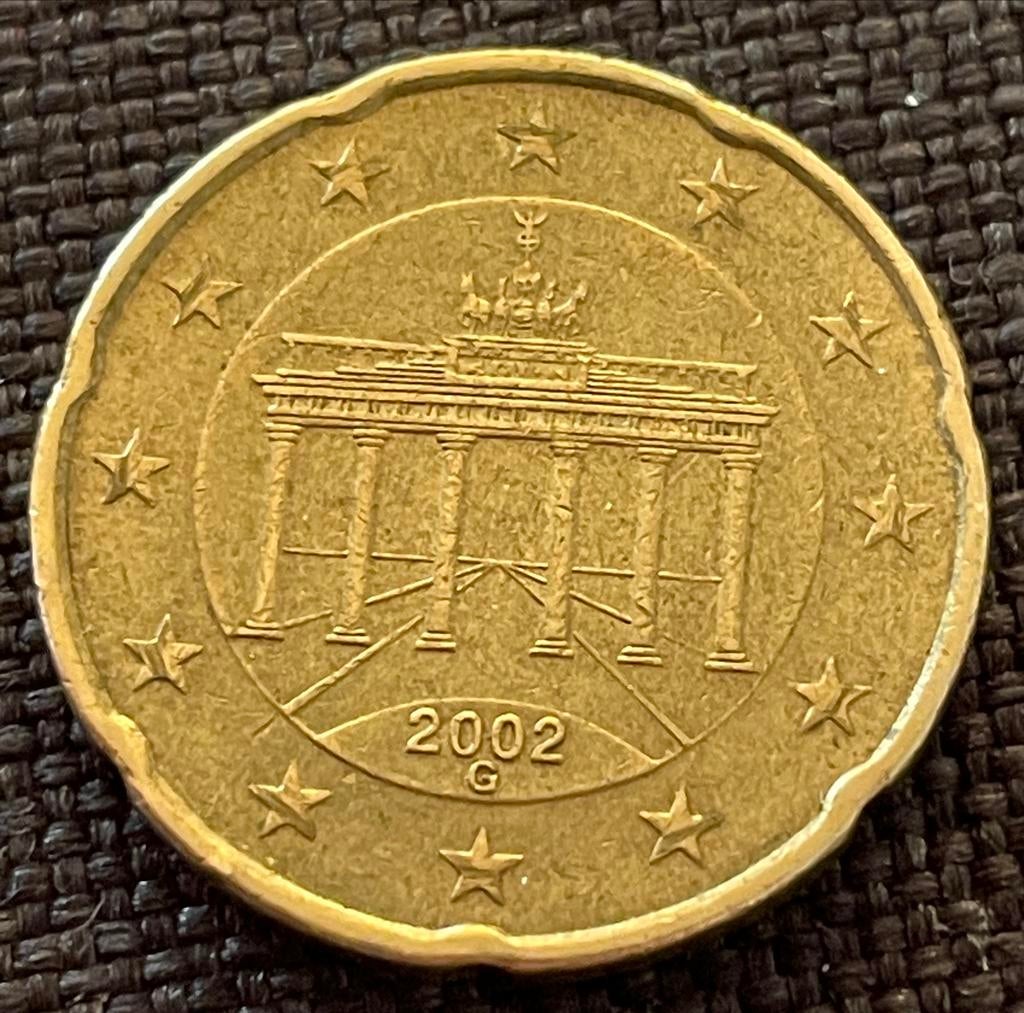 20 cent munt Duitsland 2002, Postzegels en Munten, Munten | Europa | Euromunten, Ophalen, Duitsland, 20 cent, Losse munt