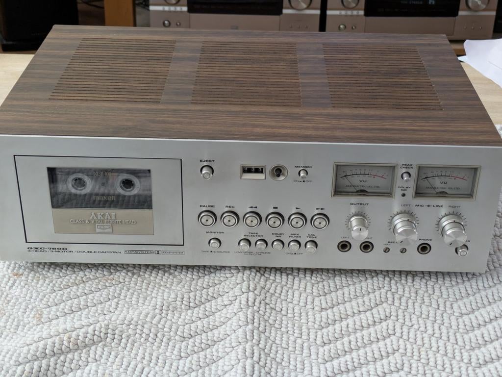 Puntgave Akai GXC-760D, Audio, Tv en Foto, Cassettedecks, Ophalen of Verzenden, Enkel, Akai, Tiptoetsen