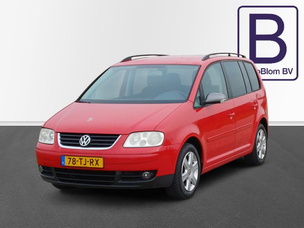 Volkswagen Touran 1.6-16V Business 7-Pers /Zie tekst/1e eige, 1441 kg, Stof, Gebruikt, Zwart