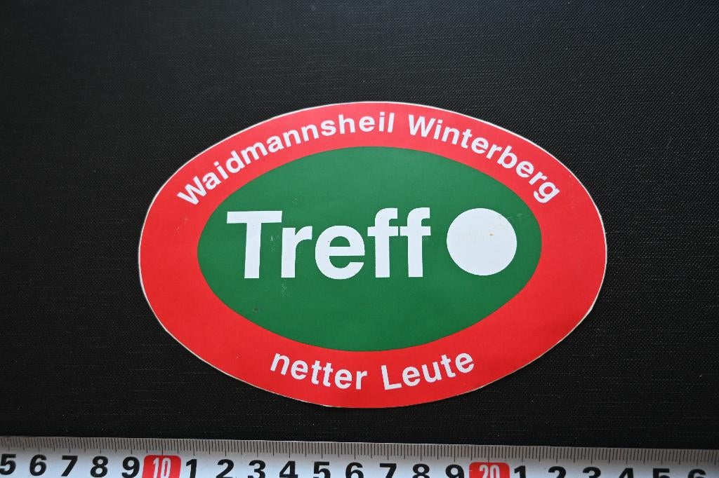 sticker treff waidmannsheil winterberg netter leute, Verzamelen, Stickers, Zo goed als nieuw, Ophalen