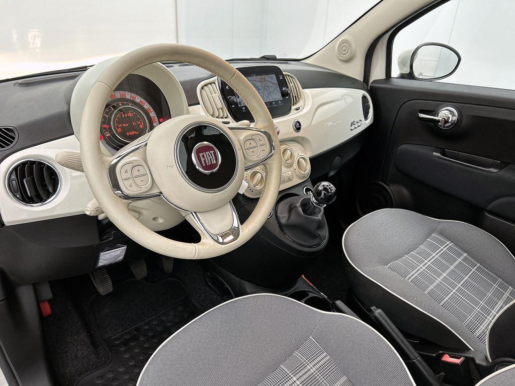 Fiat 500 1.0 Hybrid Lounge | Airco | Navigatie | Parkeersens, Voorwielaandrijving, 12 maanden, Stof, Euro 6