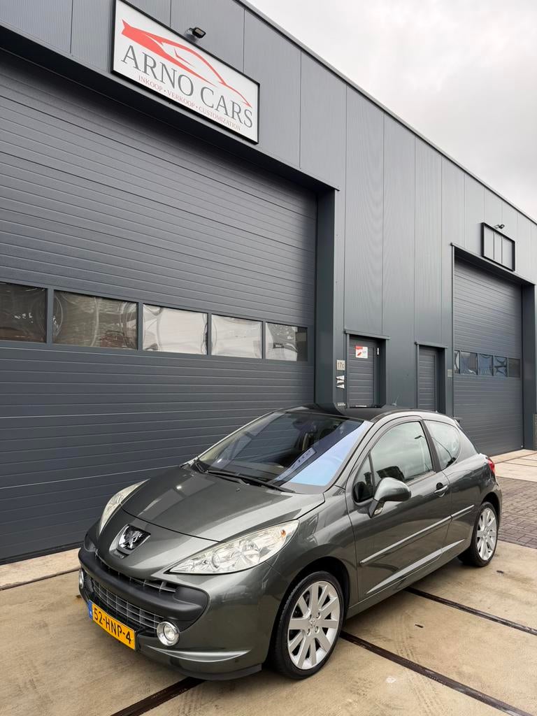 Peugeot 207 1.6 16V Turbo 2009 Grijs| COMPLEET IN ORDE|APK, Voorwielaandrijving, 1227 kg, Zwart, 4 cilinders