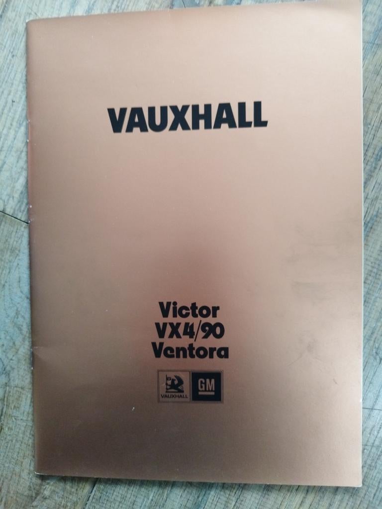 Vauxhall Victor VX4/90 Ventora Brochure 1974 + Technische Bi, Vauxhall, Ophalen of Verzenden, Zo goed als nieuw, Overige merken