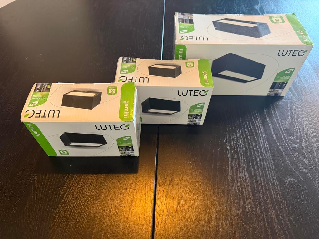 Wandlampen buiten 3 stuks (nieuw)., Ophalen of Verzenden, Zo goed als nieuw