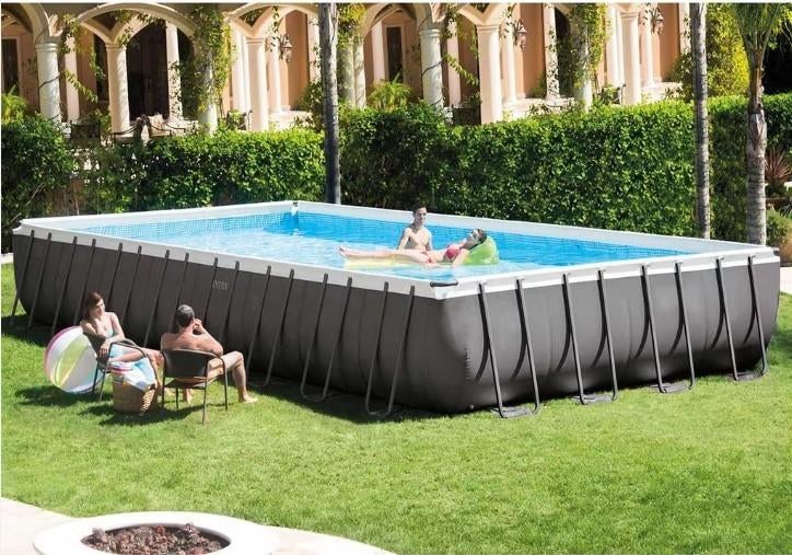 Intex Ultra XTR Frame zwembad - 975 x 488 x 132 cm, Tuin en Terras, Zwembaden, Gebruikt, 300 cm of meer, Rechthoekig, Ophalen