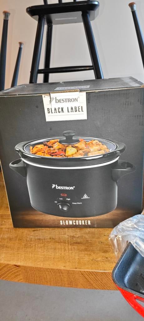 Bestron Black Label Slowcooker - Nieuw in doos, Witgoed en Apparatuur, Slowcookers, Ophalen of Verzenden