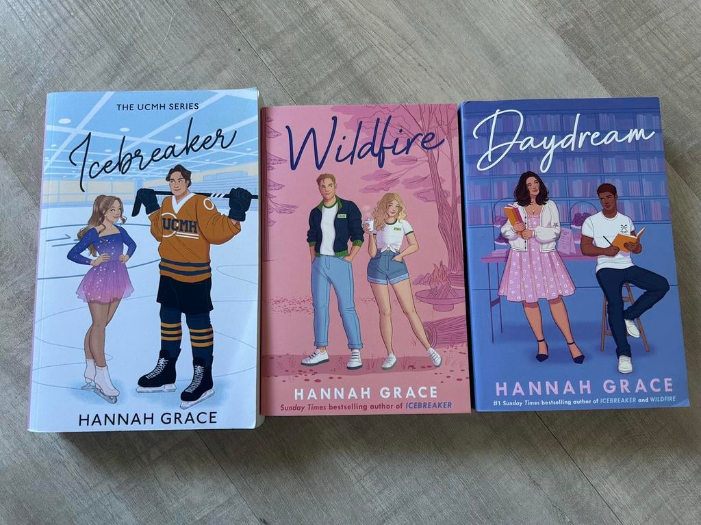 Hannah Grace Boeken: Icebreaker, Wildfire, Daydream (Engels), Boeken, Ophalen of Verzenden, Zo goed als nieuw, Europa overig