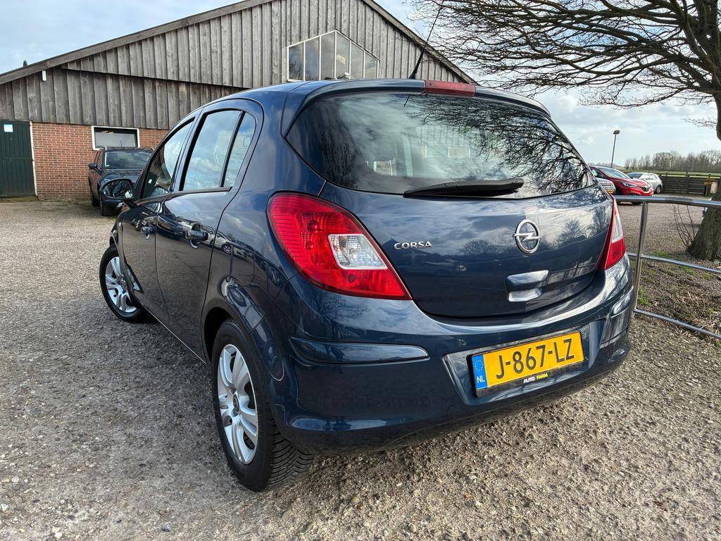 Opel Corsa 1.2-16V Berlin | Cruise + Airco + 5-Drs Nu € 3., Voorwielaandrijving, Euro 5, Gebruikt, Zwart