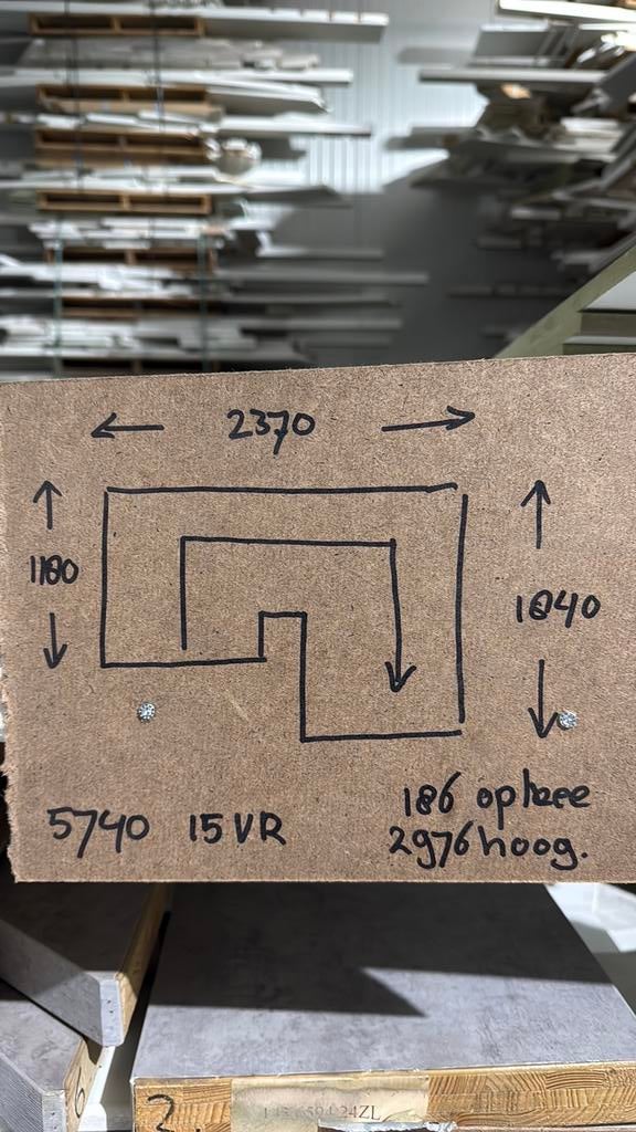 Halfslag trap 2976 hoog dichte, Doe-het-zelf en Verbouw, Ophalen, Zo goed als nieuw, 2 tot 4 meter