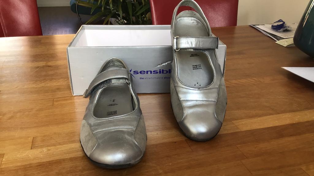 Zilvergrijze xsensible schoenen, maat 38, Ophalen, Gedragen, Overige kleuren, Sneakers of Gympen