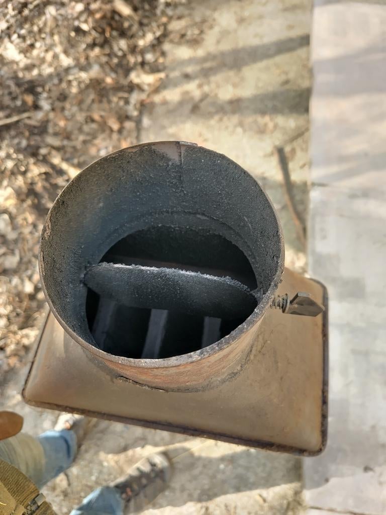 Rookgas Warmtewisselaar (WTW) met Klep - 130mm, 100cm hoog, Ophalen of Verzenden, 60 tot 150 cm, Overige typen, 30 tot 80 cm