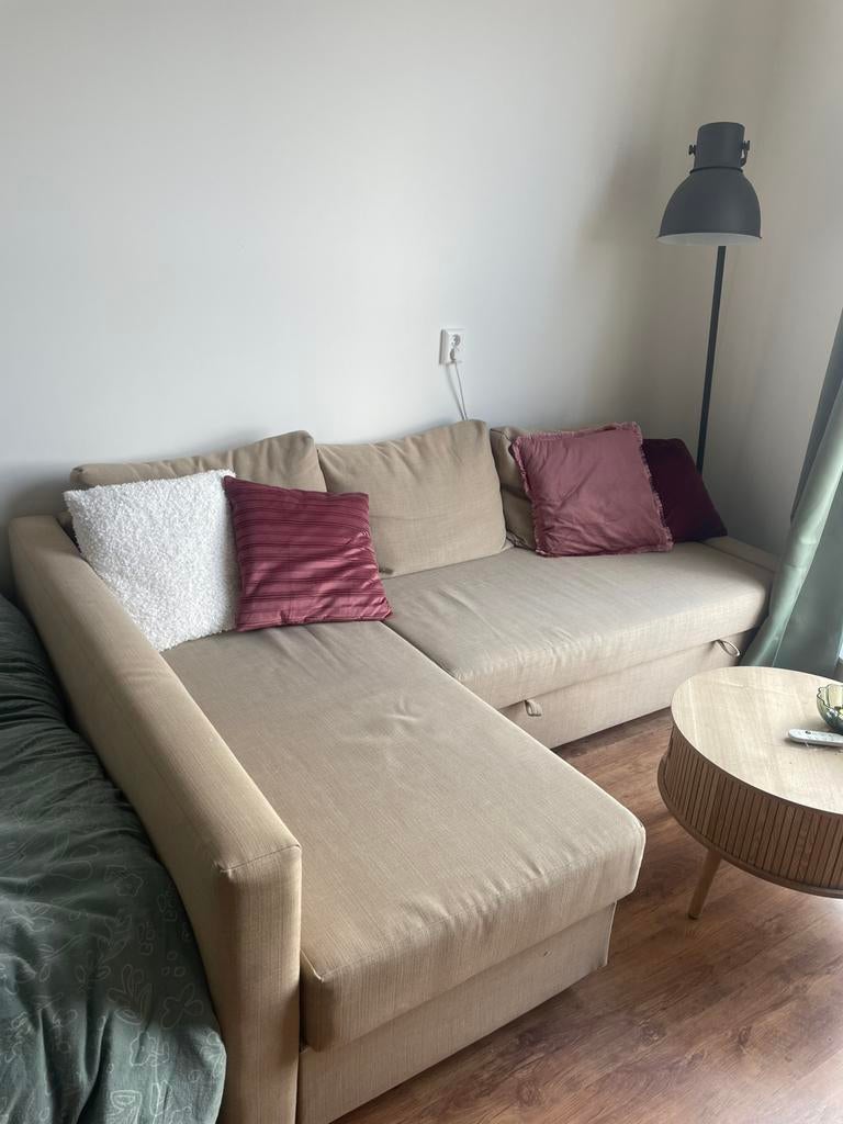 Beige Friheten hoekbank, Ophalen, Gebruikt, Stof