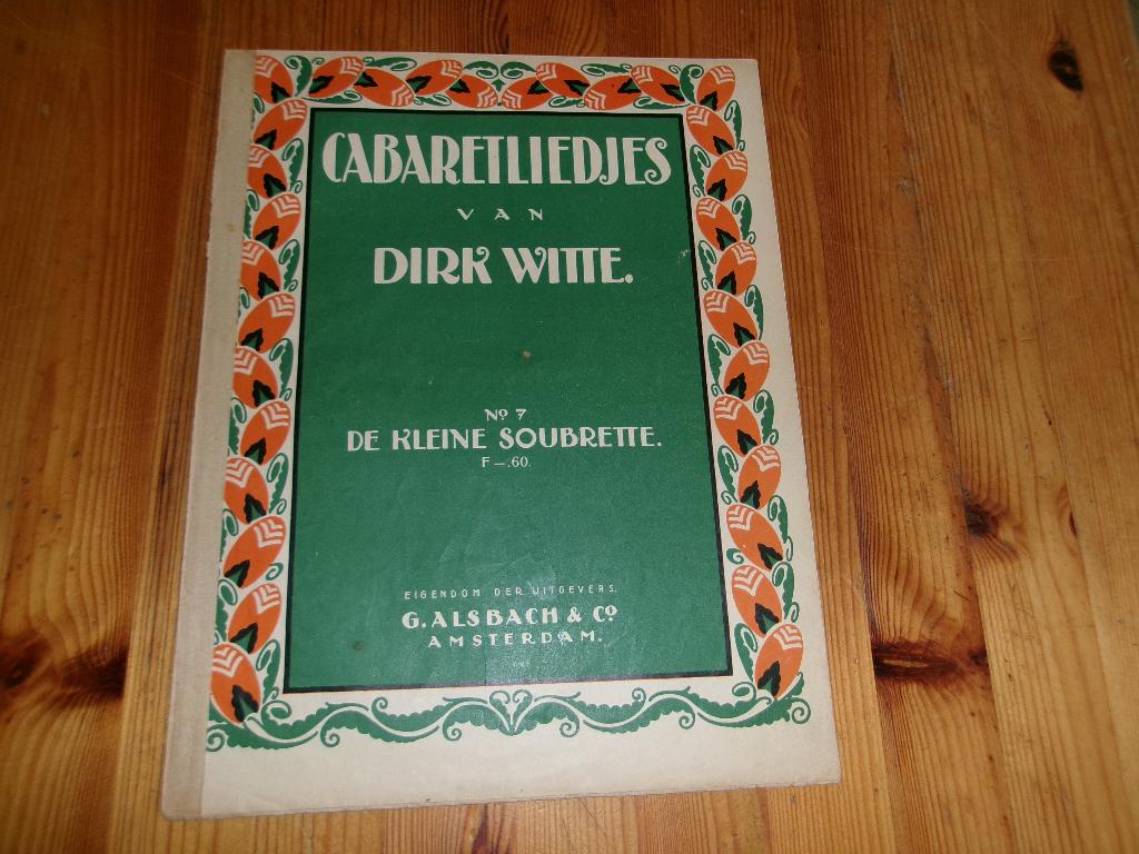 Dirk witte - cabaretliedjes, Zang, Gebruikt, Klassiek, Ophalen of Verzenden