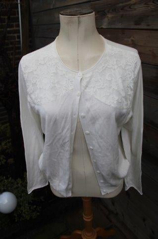 Vest ecru kant Purdey Sey Studio mt XXL Vaste prijs OPRUIMIN, Sey Studio, Verzenden, Beige, Maat 46/48 (XL) of groter