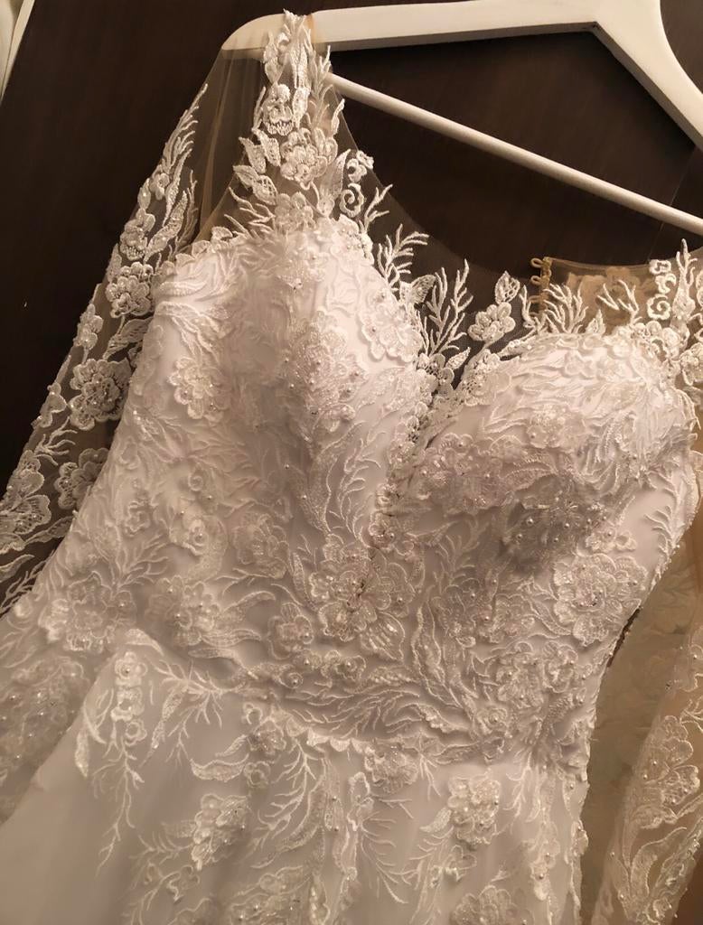 Prachtige ballroom bruidsjurk trouwjurk te koop, Ophalen of Verzenden, Zo goed als nieuw, Wit, Trouwjurk