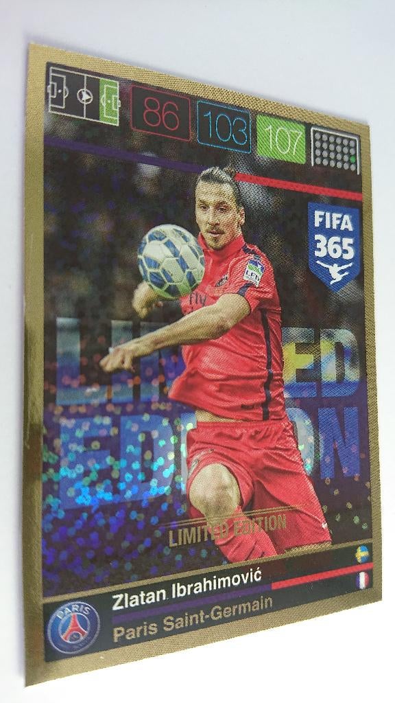 Panini - Adrenalyn FIFA 365 - 2015/2016 - Zlatan Ibrahimovic, Buitenlandse clubs, Spelerskaart, Verzenden, https://support.panini.it/?WEBSITE=pgroup&LANGUAGE=nl