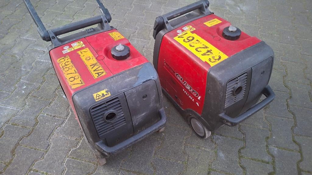 2x Honda EU30i Aggregaat generator inverter., Ophalen, Gebruikt, Benzine, .