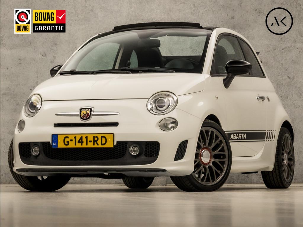 Fiat 500C 1.4-16V Abarth 141Pk Automaat (KUIPSTOELEN, ZWART, Auto's, Zwart, 4 cilinders, Wit, Bedrijf